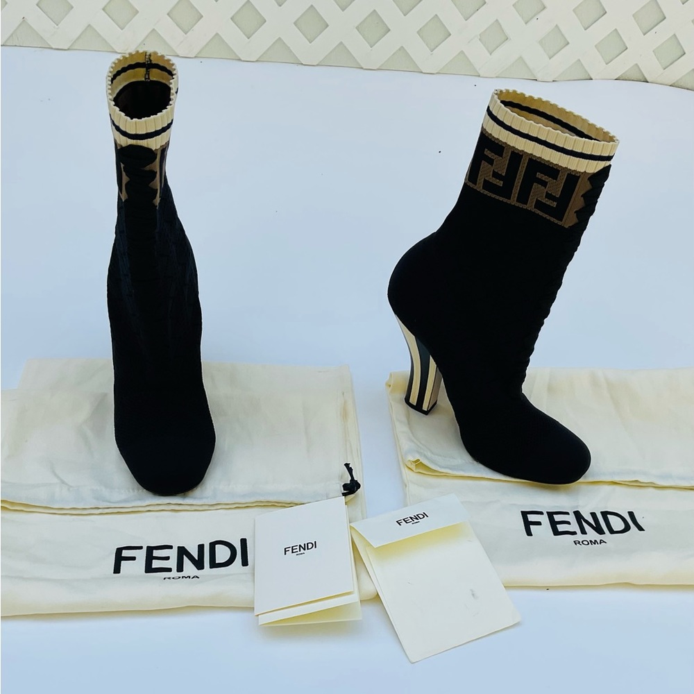 FENDI  ROCKOKO SOCK BOOTIES